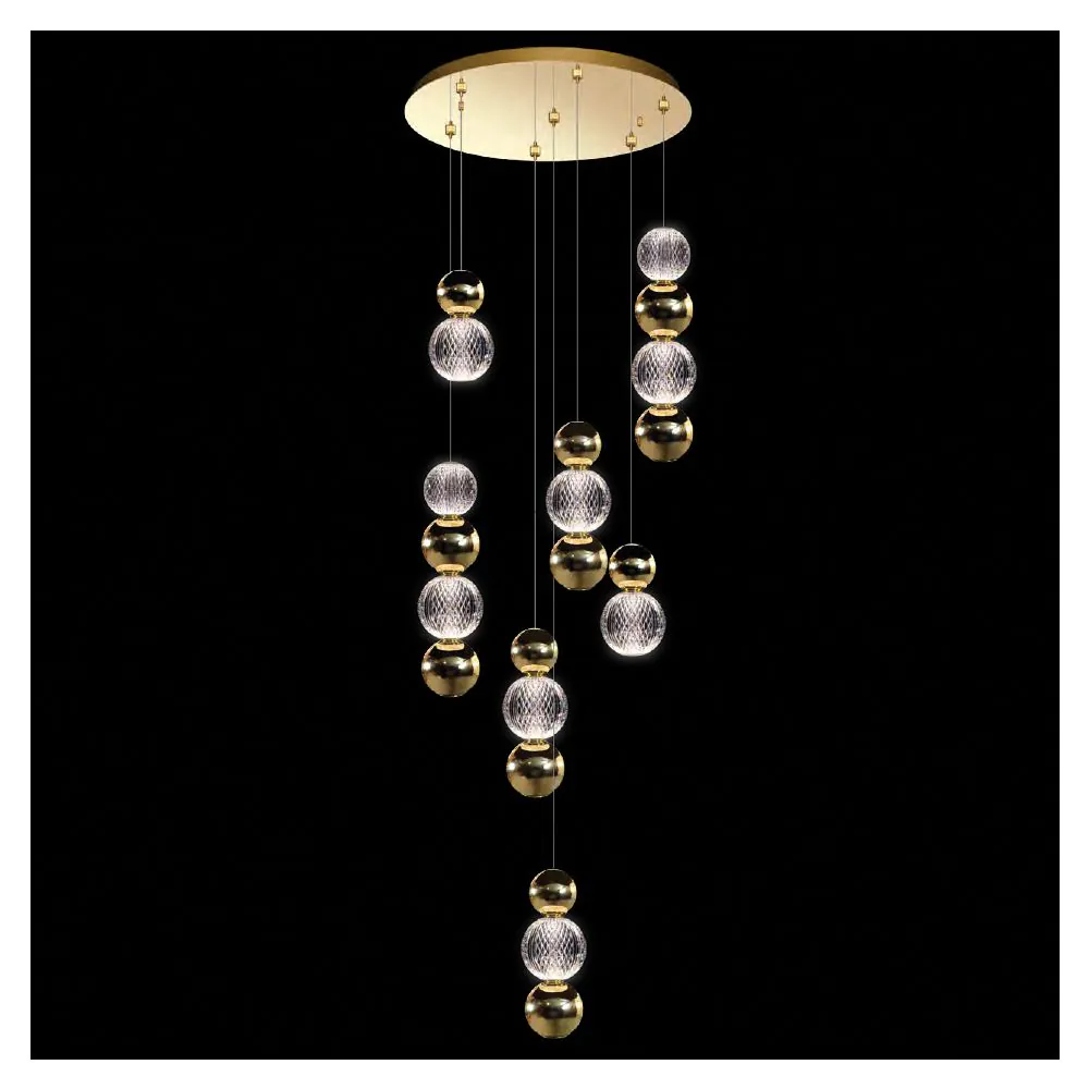 DIAMOND LED ПЕНДЕЛ 28W 3000K, ЗЛАТО