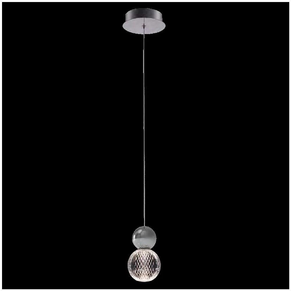 DIAMOND LED ПЕНДЕЛ 5W 3000K, ХРОМ