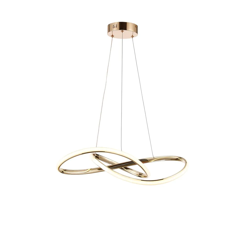 TINA LED ПЕНДЕЛ 33W 3000K, ФРЕНСКО ЗЛАТО