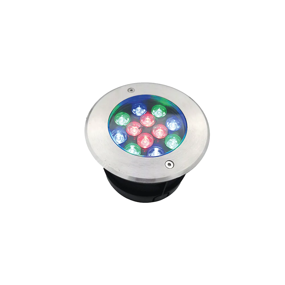 ОСВЕТИТЕЛНО ТЯЛО ЗА ВОДА 12W RGB, IP68 С ДИСТ.