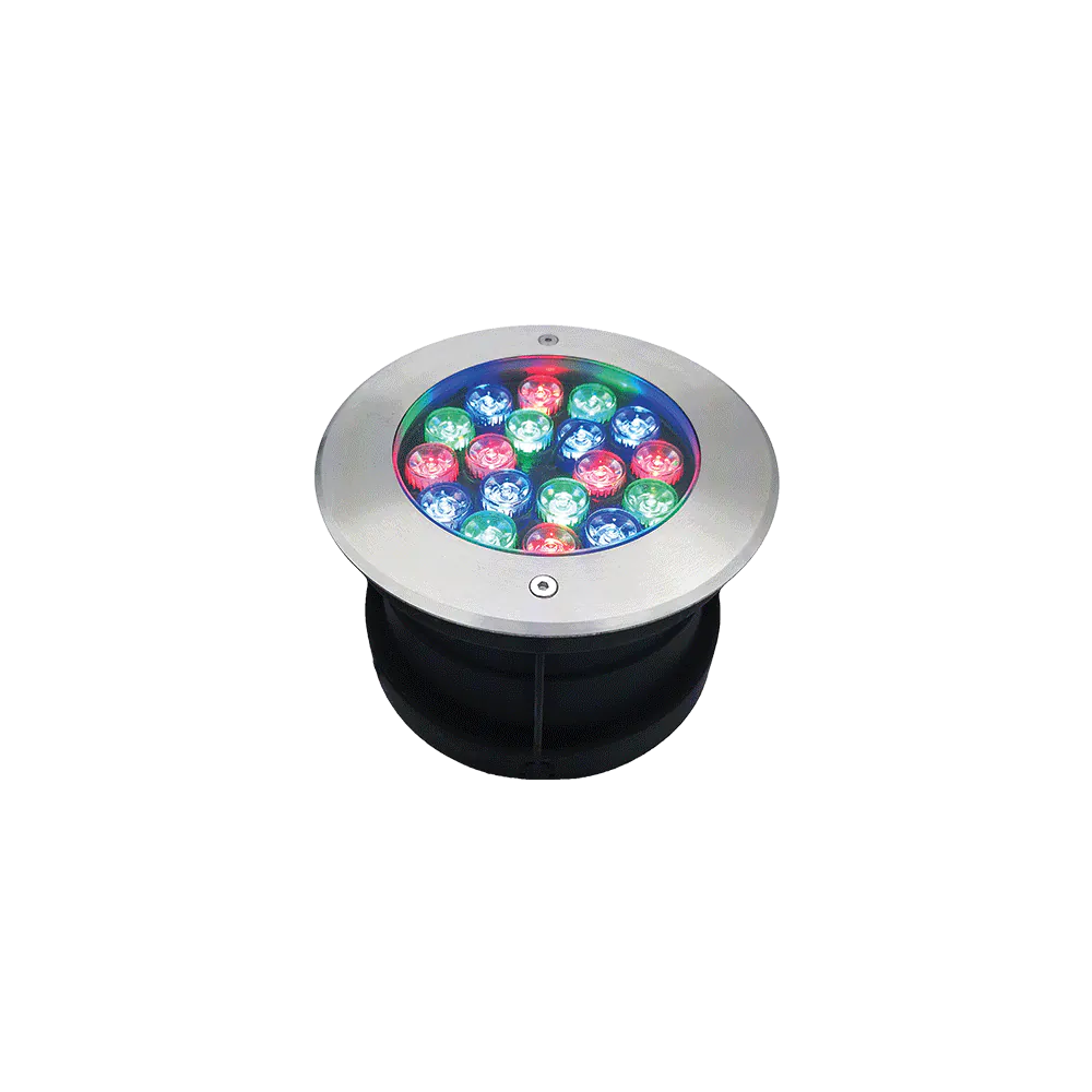 ОСВЕТИТЕЛНО ТЯЛО ЗА ВОДА 18W RGB, IP68 С ДИСТ.