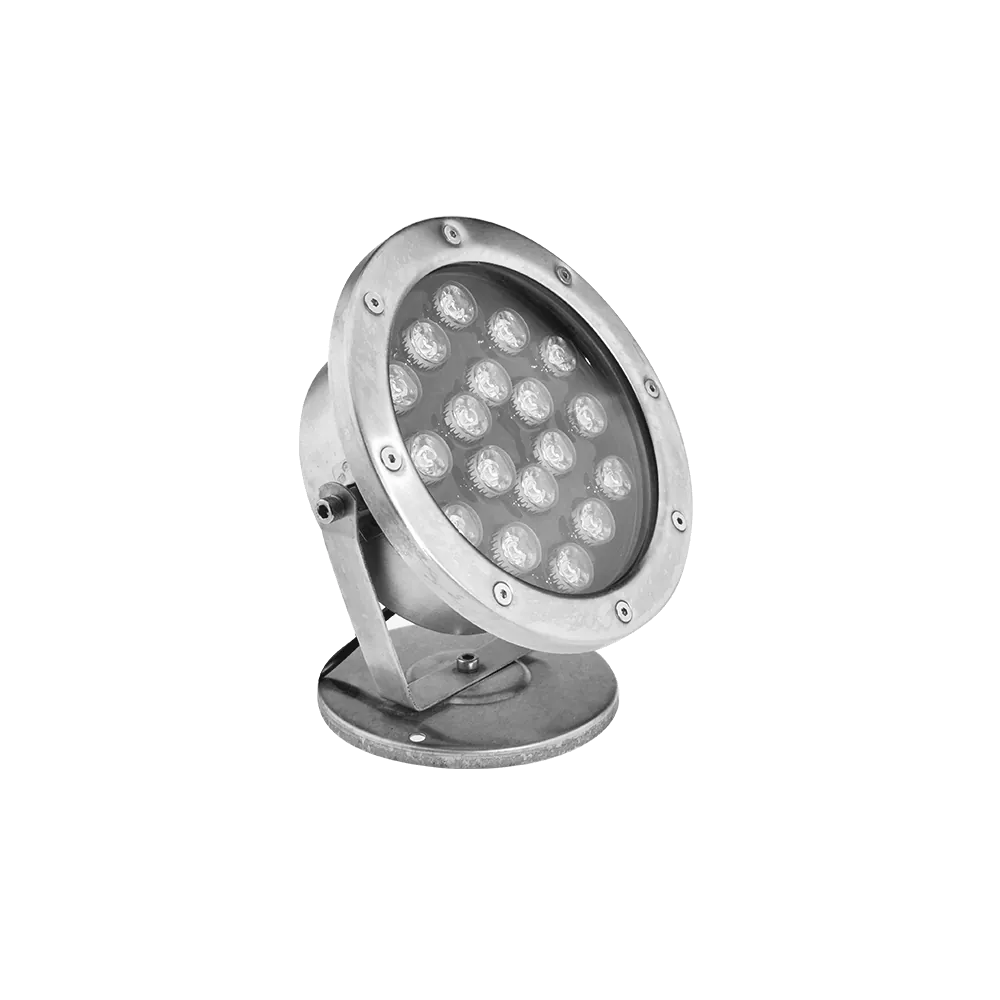 ОСВЕТИТЕЛНО ТЯЛО ЗА ВОДА 18W RGB, IP68 С ДИСТ.
