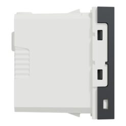 NU301654 USB розетка тип A+C едномодулен 12W антрацит New Unica SE-NU301654