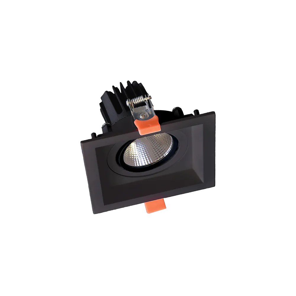 КВАДРАТНА ПОДВИЖНА LED ЛУНА 15W 230V 3000K ЧЕРНА
