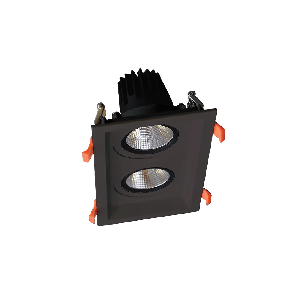 ДВОЙНА ПОДВИЖНА LED ЛУНА 2X30W 230V 3000K ЧЕРНА