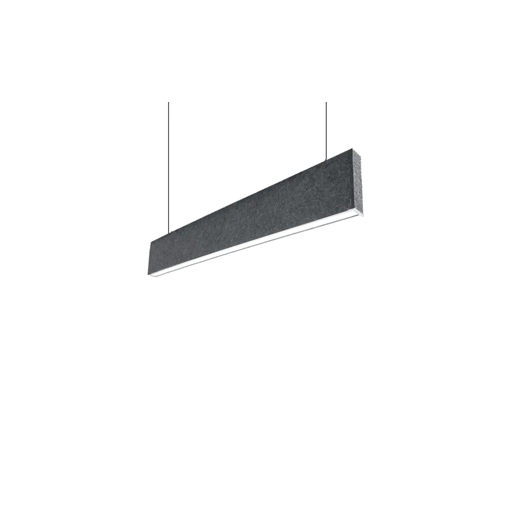 LED ПРОФИЛ АКУСТ. ВИСЯЩ МОНТАЖ S36 20W 4000K ЧЕРЕН
