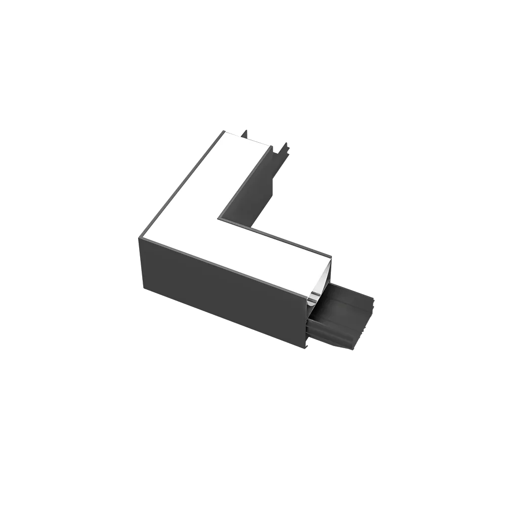 L-КОНЕКТОР ЗА LED ПРОФИЛ ELMARK ОМ 3000K ЧЕРЕН