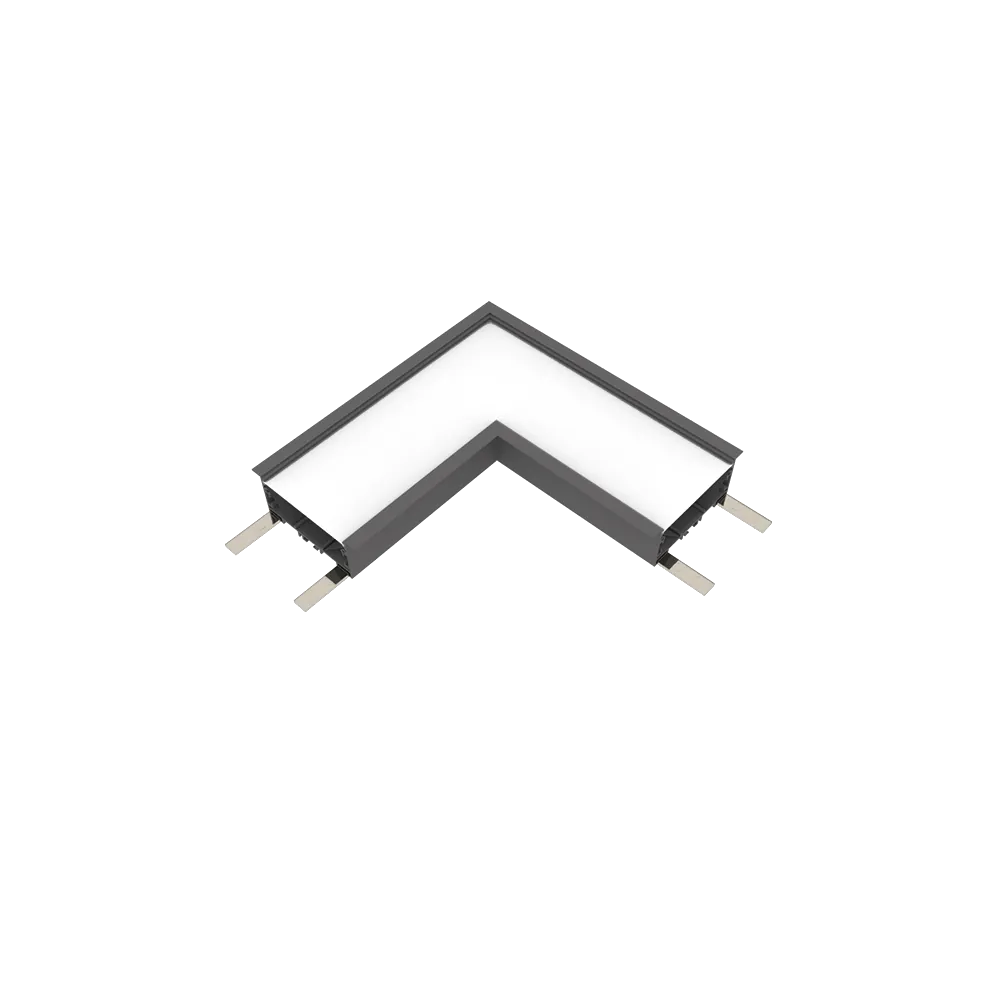 L-КОНЕКТОР ЗА LED ПРОФИЛ ELMARK ВМ 3000K ЧЕРЕН