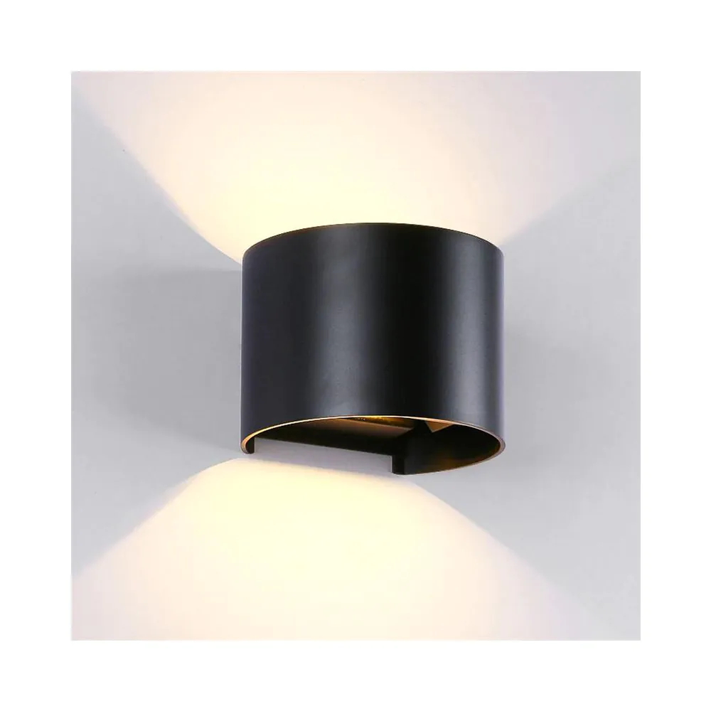 969 LED АПЛИК КРЪГЪЛ 2X5W 4000K IP54 ЧЕРЕН