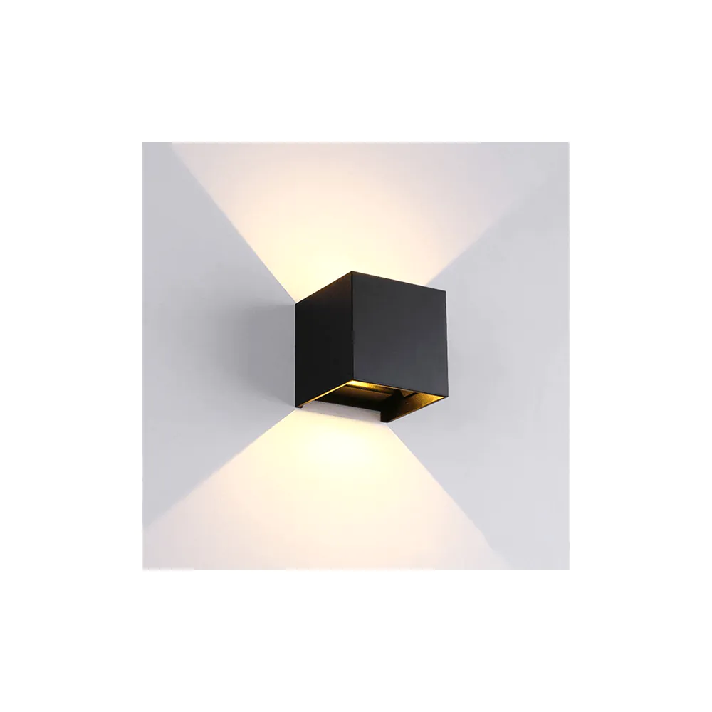 969 LED АПЛИК КВАДРАТ 2X5W 4000K IP54 ЧЕРЕН