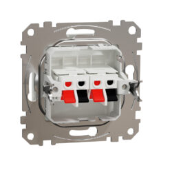 SDD111411 Sedna Design & Elements, Двоен изход за високоговорител, бял SE-SDD111411