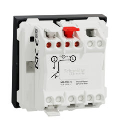 NU320654N Бутон НО с индикация двумодулен антрацит New Unica SE-NU320654N