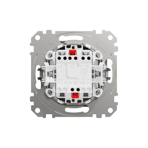 SDD113102 Двуполюсен ключ Sedna Design & Elements, 10А 250V, алуминий, безвинтово свързване - Image 3
