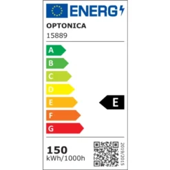 LED SMD ПРОЖЕКТОР ЧЕРЕН 150W 100lm/W AC180-265V 90° IP65 6000K – 100cm КАБЕЛ OP-15889