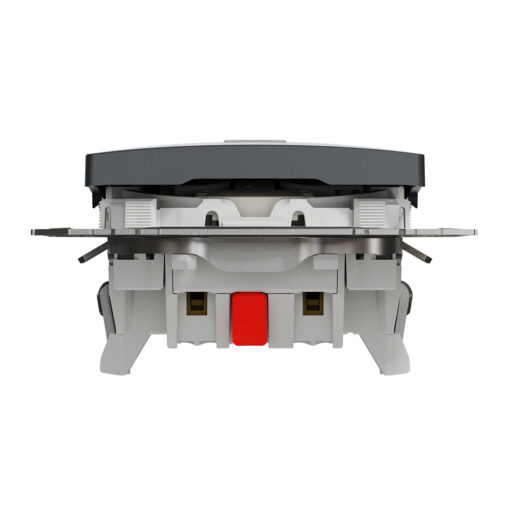 SDD114107L Кръстат ключ със син индикатор Sedna Design & Elements, 10А 250V, безвинтово свързване, антрацит - Image 6