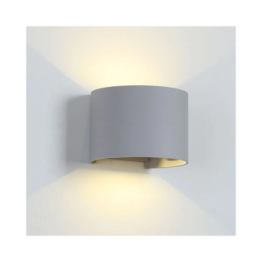 969 LED АПЛИК КРЪГЪЛ 2X5W 4000K IP54 СИВ