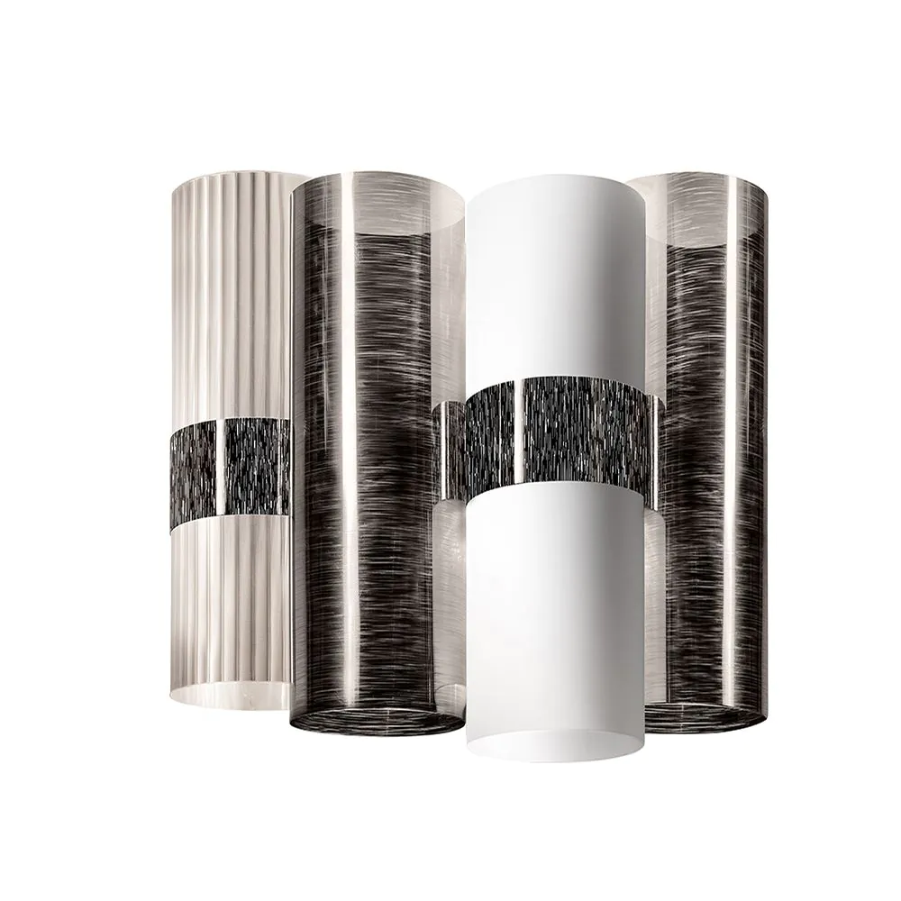 SLAMP АПЛИК LA LOLLO M 2X6W E14 БЯЛ/ХРОМ