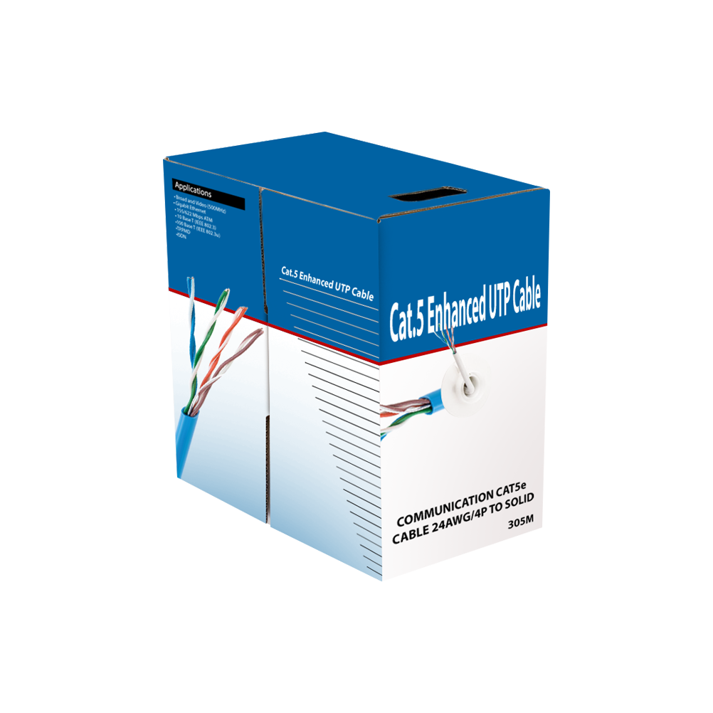 Кабел No brand Network UTP CAT6, Син, С медно жило, 305m - 18410