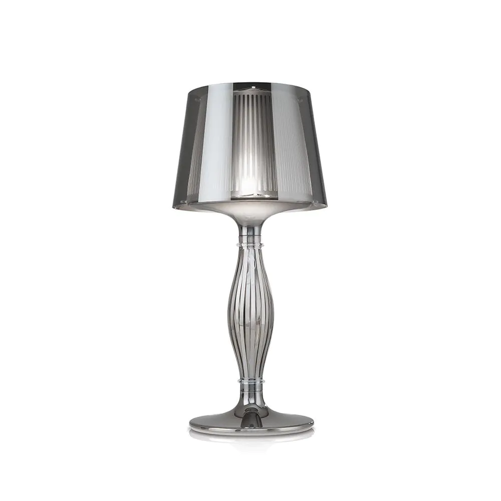 SLAMP НАСТОЛНА ЛАМПА LIZA M 1X12W E27 БЯЛ/ХРОМ