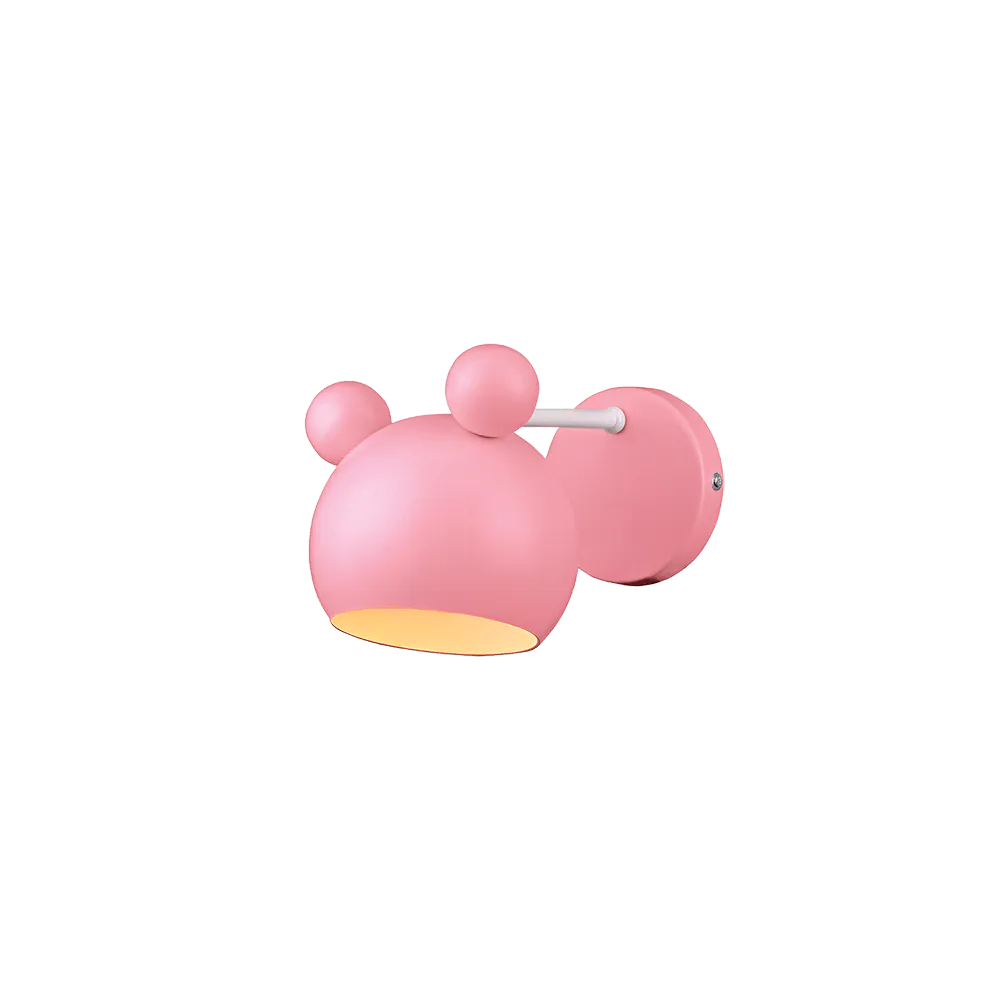 MICKEY АПЛИК 1XE27 РОЗОВ