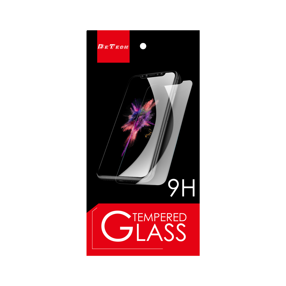 Стъклен протектор DeTech, за iPhone 16, 3D Full glue, 0.3mm, Черен - 52752