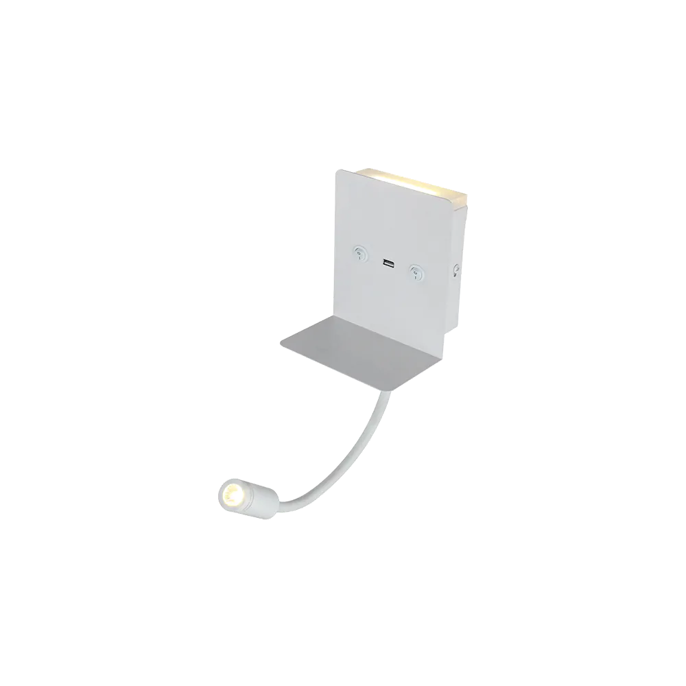 LED ЛАМПА ЗА СТЕНА 6W 3000K БЯЛА